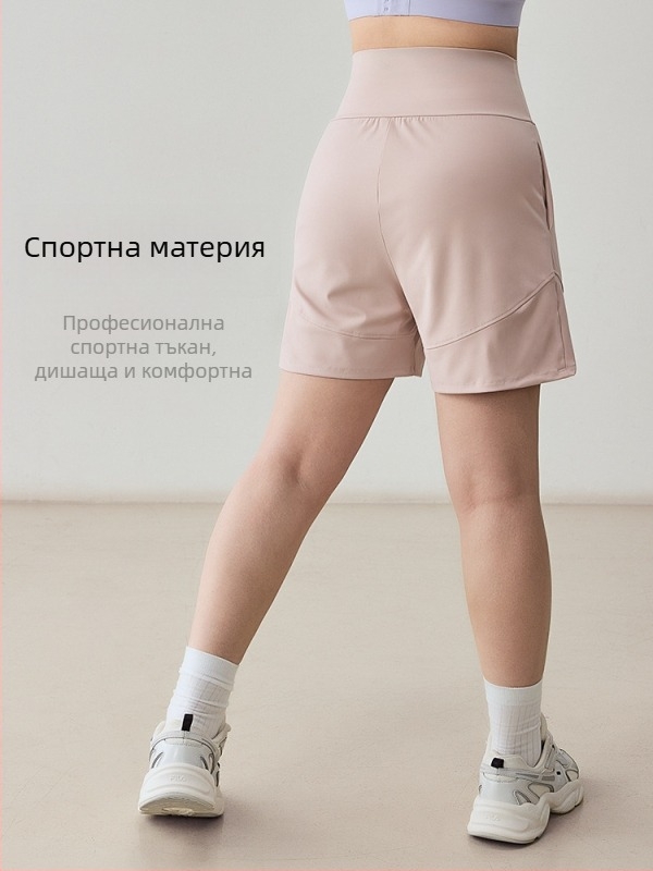 Спортни къси панталони за тренировки, дишащи, 75% найлон + 25% еластан, средна дължина, свободна кройка