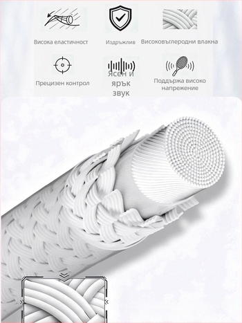Guangyu фибър струна за ракета за бадминтон и тенис, напрежение 32 lb