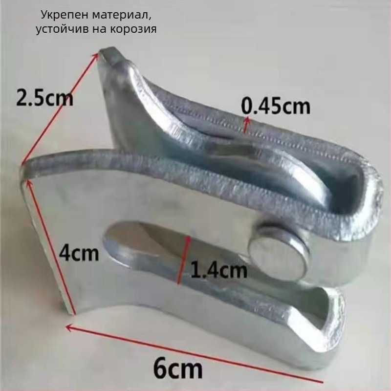 Врата за свинарник със автоматична заключалка и позициониращ ограничител за оградна клетка