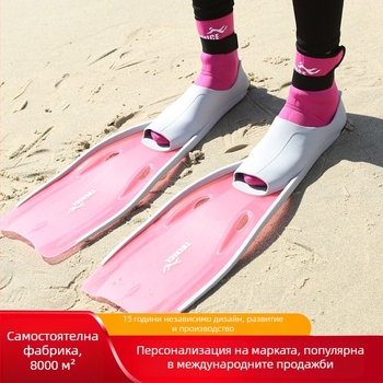 Thenice дълги плавници за плуване за snorkeling и свободно гмуркане, неплъзгащи се; Материали: TPR гума, PP; Персонализация: Да; Частен етикет: Достъпен