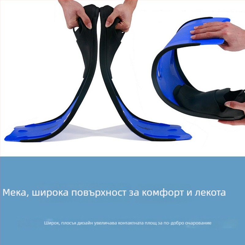 Thenice дълги плавници за плуване за snorkeling и свободно гмуркане, неплъзгащи се; Материали: TPR гума, PP; Персонализация: Да; Частен етикет: Достъпен