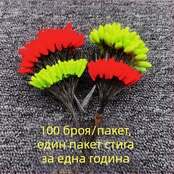Седемзвездна цилиндрична плувка за риболов, лека и маслинена форма
