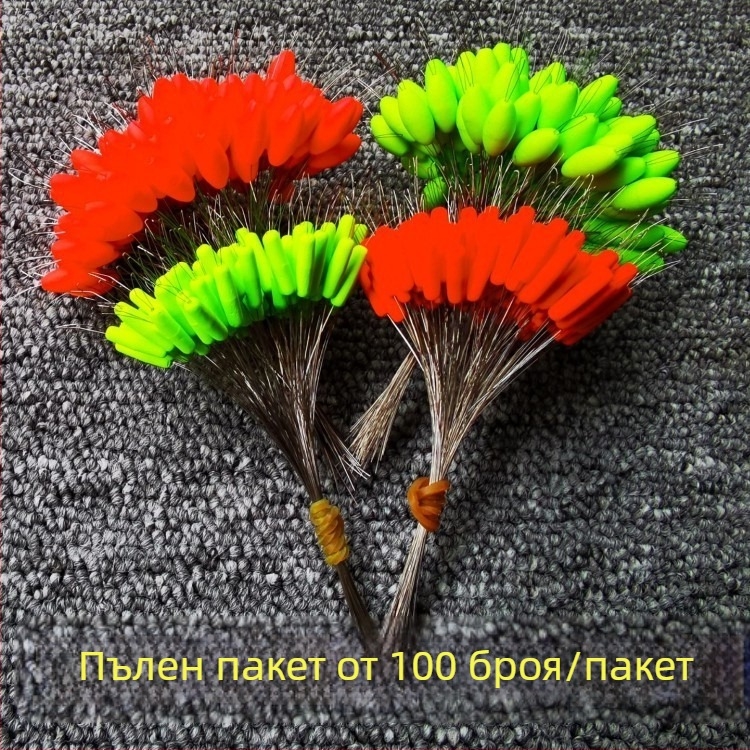 Седемзвездна цилиндрична плувка за риболов, лека и маслинена форма