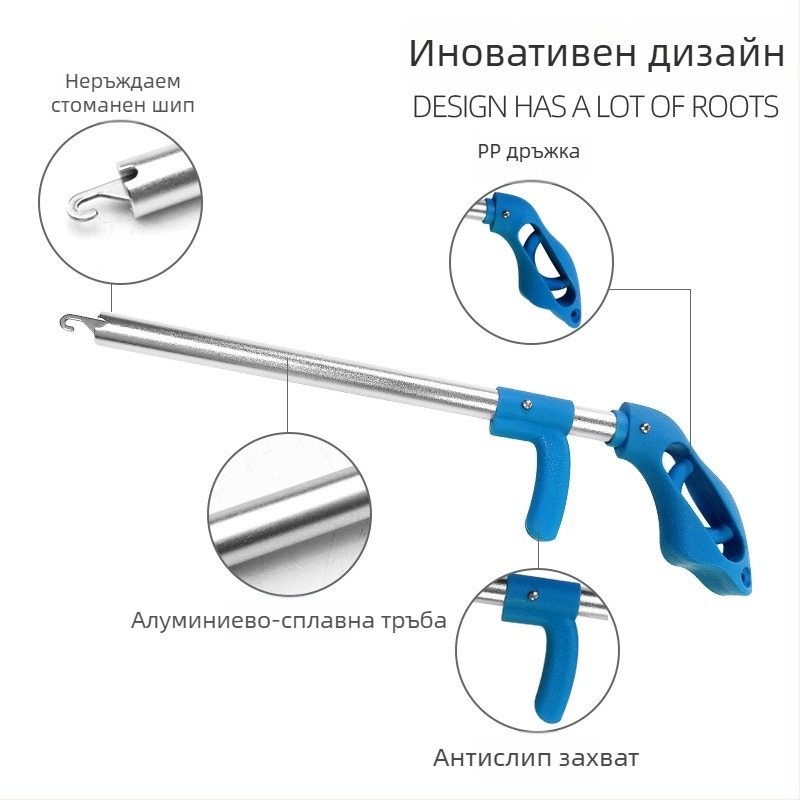 Atisen комплект риболовни инструменти – изваждане на кука, инструмент за завързване на кука, нож за риба; Марка: Atisen; Произход: Китай; Материали: 420SS, алуминий, PP, TPR