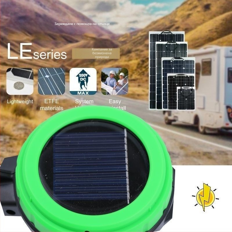 LED фенер с ръчно задвижване и слънчево захранване, презареждащ се за къмпинг, 10W, 1200mAh, LED светлина, обхват до 50 м