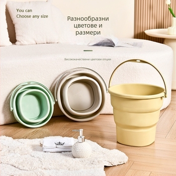 Carpenter пластмасова кръгла кофа без дръжка; подходяща за студена и гореща вода; тегло 0,5 кг