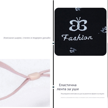 Женска 3D топла памучна маска за лице, пераща се, дишаща, за зимно-есенно каране на велосипед