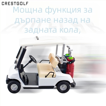 Модел на голф количка – сплавен модел за бюро, декоративна настолна фигура, модерен минималистичен стил crestgolf