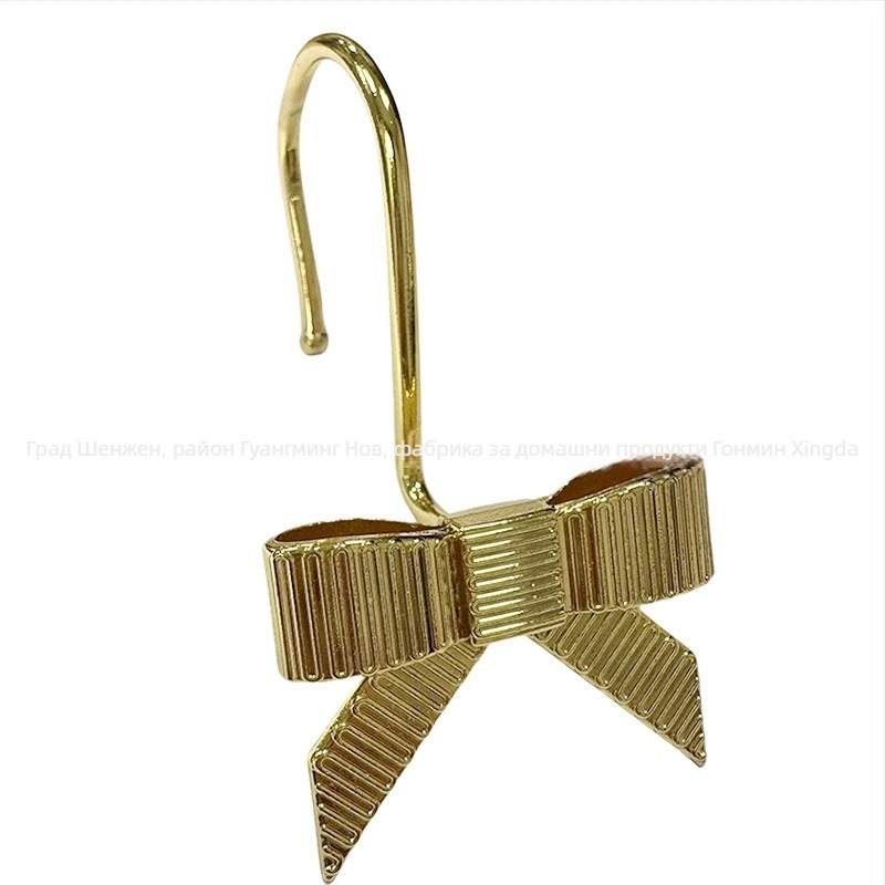 Закачалка за душ завеса от цинкова сплав, декоративна, единична кука Nordic стил, 12 броя