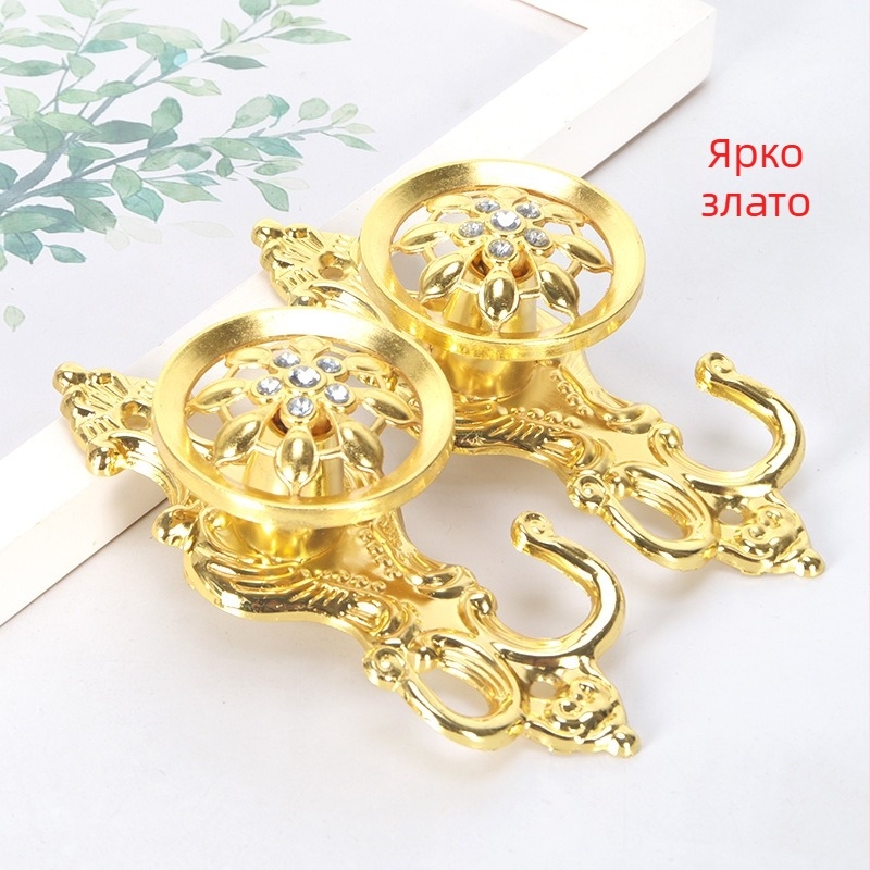 Алуминиева стенна закачалка за завеси, китайски класически стил, аксесоари за завеси