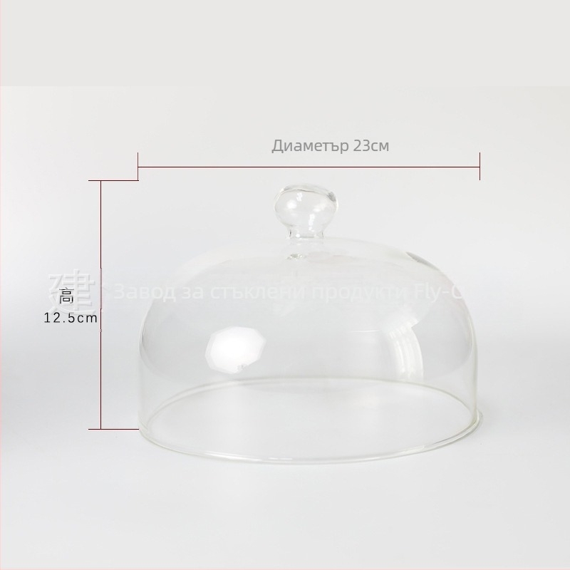 Капак за микровълнова фурна за храна, стъклен, термоустойчлив, многофункционален, изолация и прахозащита (термоустойчиво стъкло; многофункционалност; изолация; прахозащита; персонализируем по чертежи)