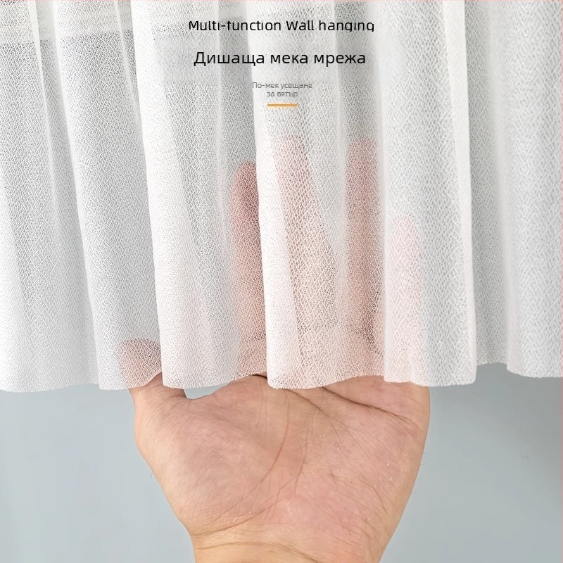 Калъф за климатик – кръгла дантелена бродерия, универсален, модерен минималистичен стил