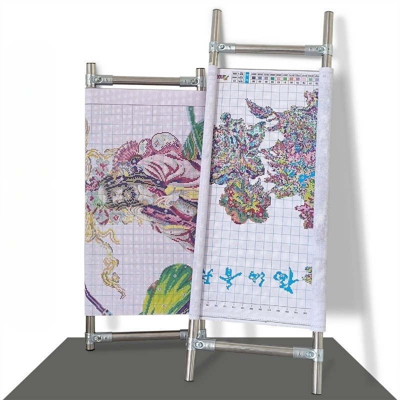 Регулируема рамка за кръстосано бродиране от неръждаема стомана