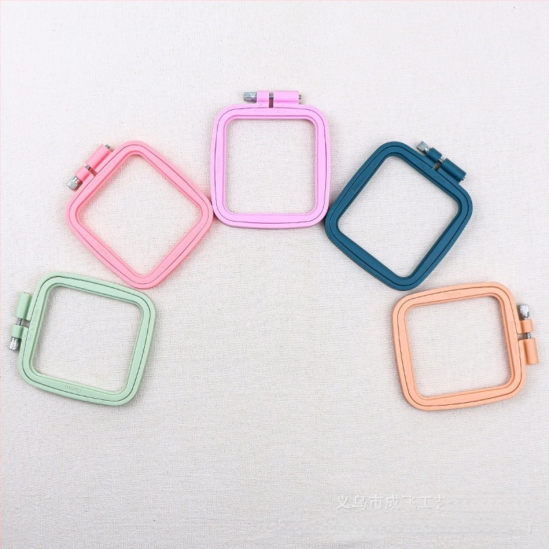 Комплект за кръстат бод с квадратна бродерска рамка, 11CT плат, пластмасова плоскост, модел фигура