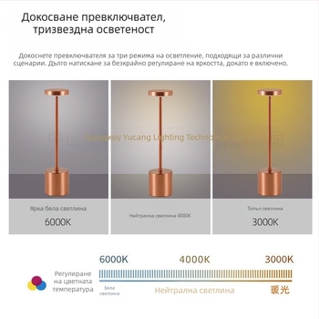 I-образна метална LED настолна лампа, прост модерен стил, модел Yczm-011, ≤36V