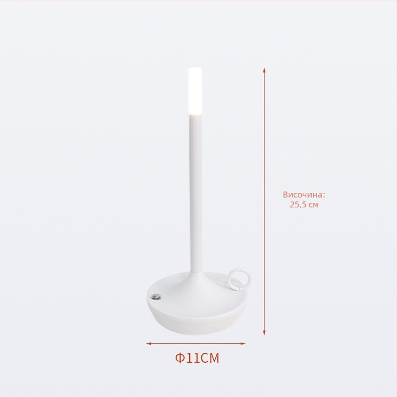 Настолна метална лампа в нордичен стил, презареждаема, сензор за допир, модел A31, Beale