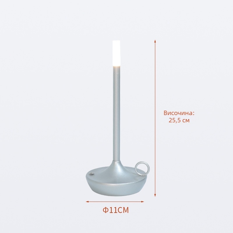 Настолна метална лампа в нордичен стил, презареждаема, сензор за допир, модел A31, Beale