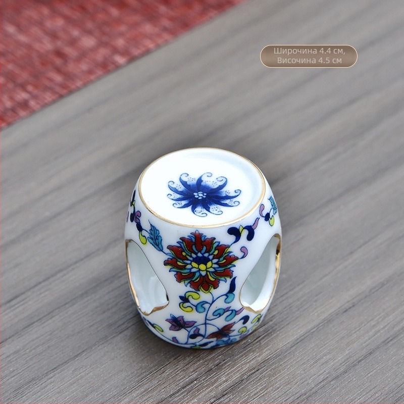 Керамични аксесоари за чайна церемония – държател за капак на чайник и подложка за чаши, произход Куанджоу, лято 2021, Нов китайски стил, тегло 0.1