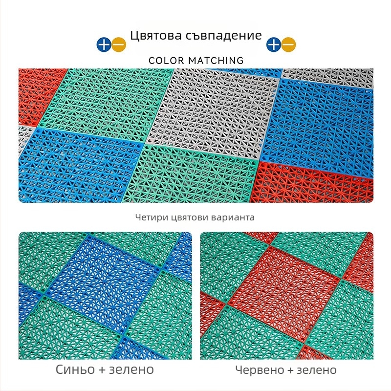 PVC подложка за под с дупков дизайн – антихлъзгаща, водоустойчива и износоустойчива, за душ, кухня, баня, тоалетна и басейн