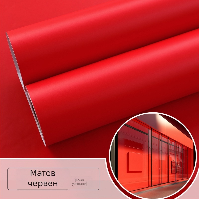 Стикер за стена – алуминиево фолио, дървесен модел, водоустойчив за външна употреба, огледален стил