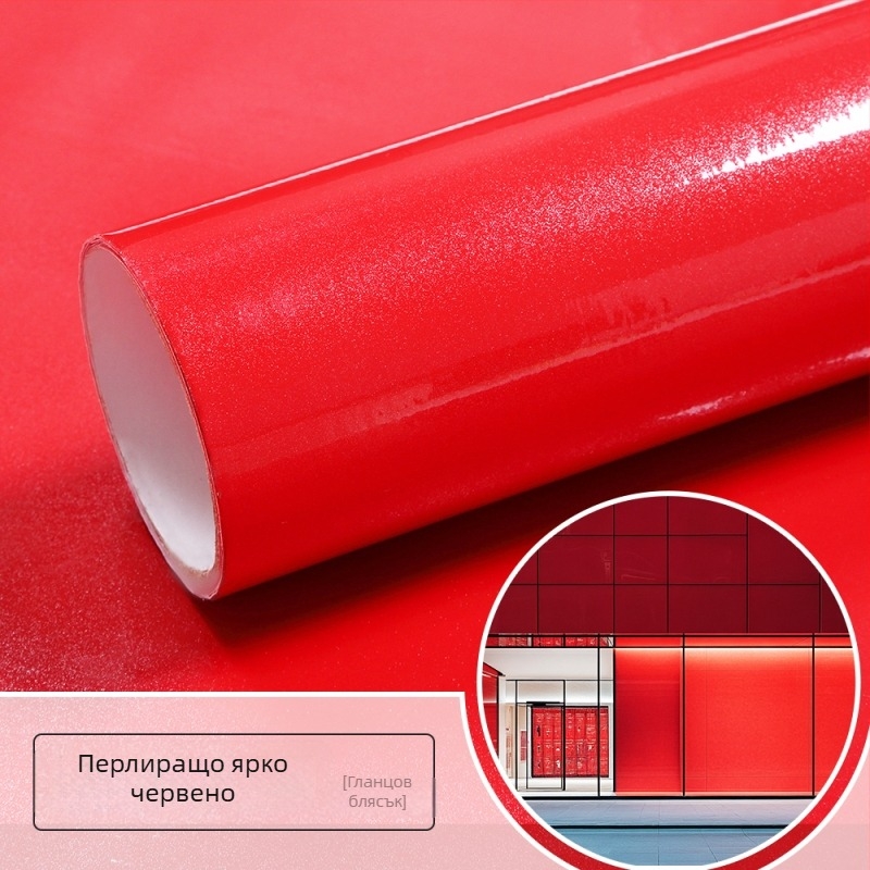 Стикер за стена – алуминиево фолио, дървесен модел, водоустойчив за външна употреба, огледален стил