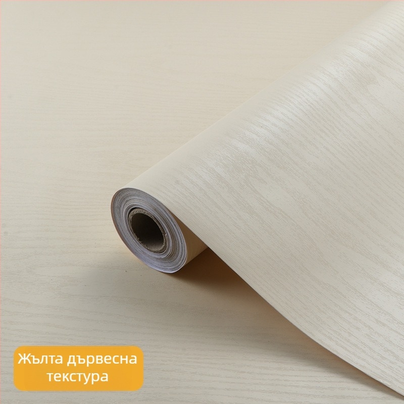 Самозалепващи тапети с дървесен модел за мебели – PVC, водоустойчив и маслоустойчив, модел 8353859818, пълен рулон