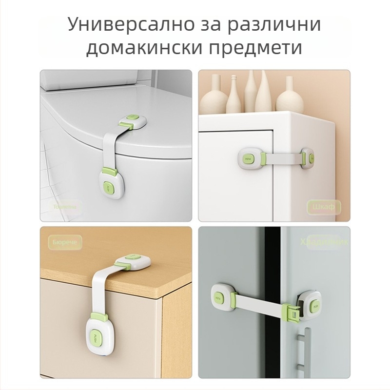 Ключалка тип A за врати и чекмеджета, модел yx-drawer latch, ABS/PVC материал, дизайн с двойна щипка, приложение за хладилник, врати и чекмеджета