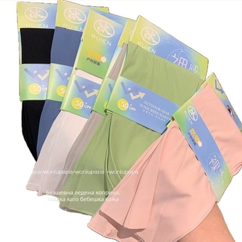Ice Silk маншети за ръце през лято, UV защита, Nylon плат, модерен градски стил, сезон Лято 2025