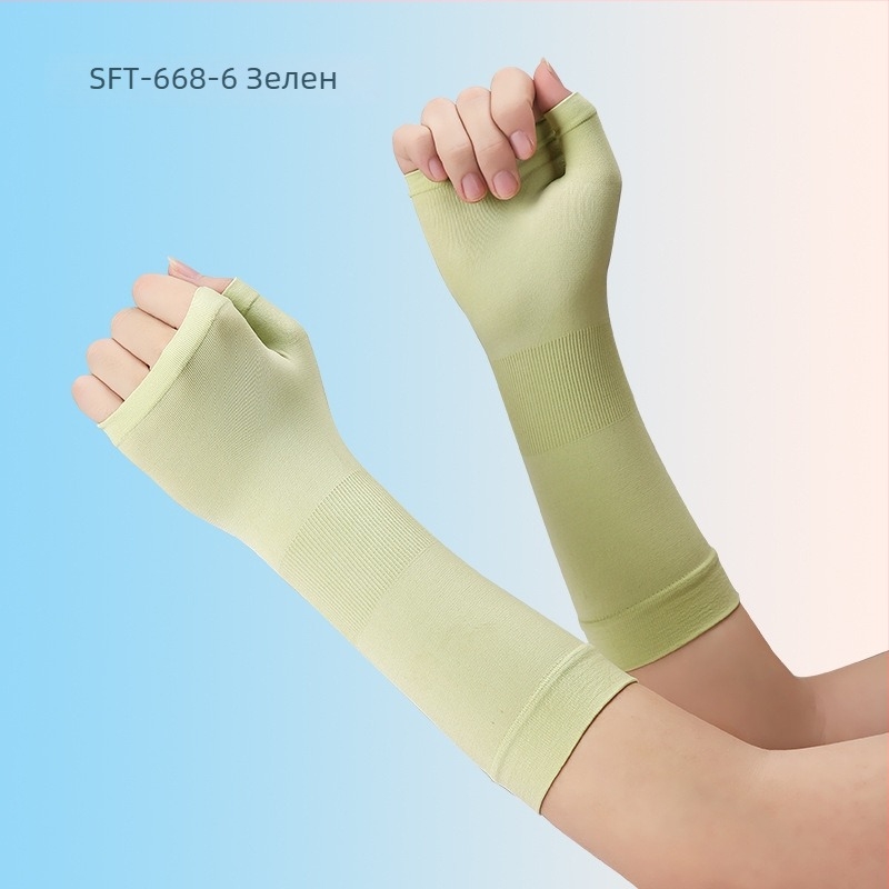 Ръкави Ice Silk, полиестер 71–80%, антиплъзгане, UV защита; за каране на велосипед и шофиране на открито; тънки