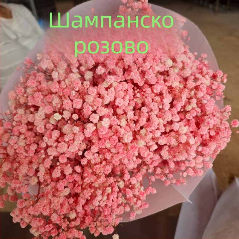 Букет сушени цветя Звездно небе, запазени цветя, тегло 400–500 г, марка Qian yixiang