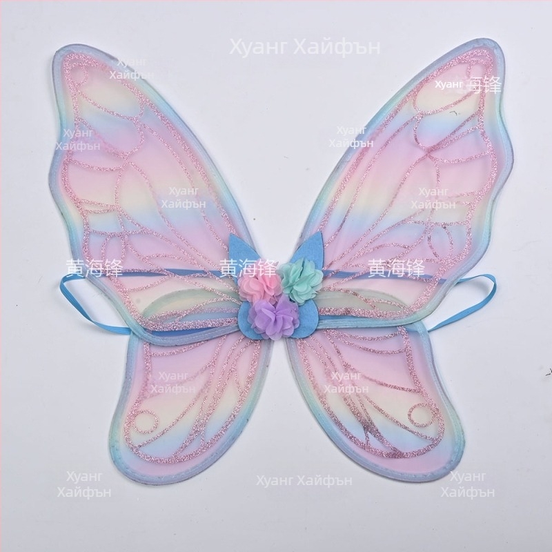 Пеперудени крила за костюм: 3D дизайн, блестящи детайли, заден аксесоар и проп за сценично изпълнение