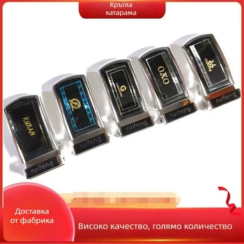 Мъжка сплавна квадратна катарама за колан – гладка катарама, закопчаване с пластина, бизнес стил