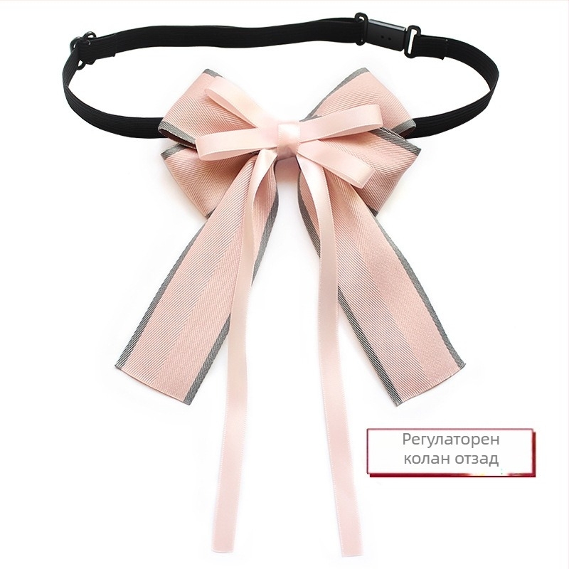 Лък за яка с цвете, сплав, корейски стил, плосък връх, дамски, едноцветен