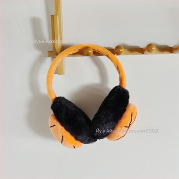 Детски зимни earmuffs от пух – карикатурен модел, дебели, запазват топлината, подходящи за колоездене на открито и пътувания
