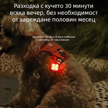 LED светещ висящ талисман за кучета - луминесцентно антиизгубване за нощни разходки, марка Ulas, пластмаса, универсален стил, за всички сезони