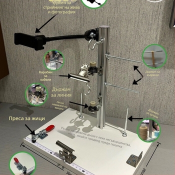 Инструмент за възли за ресни и въже за работен стенд, Bodhi сплав, Друга обработка, Vintage стил, Литературно ретро