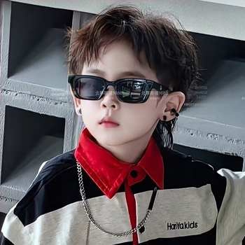 Детски слънчеви очила, ретро правоъгълни, UV 400, пълна рамка, лещи PC, произход Taizhou