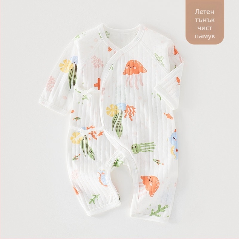 Бебешки ромпер за новородени | унисекс | дълги ръкави | 100% памук