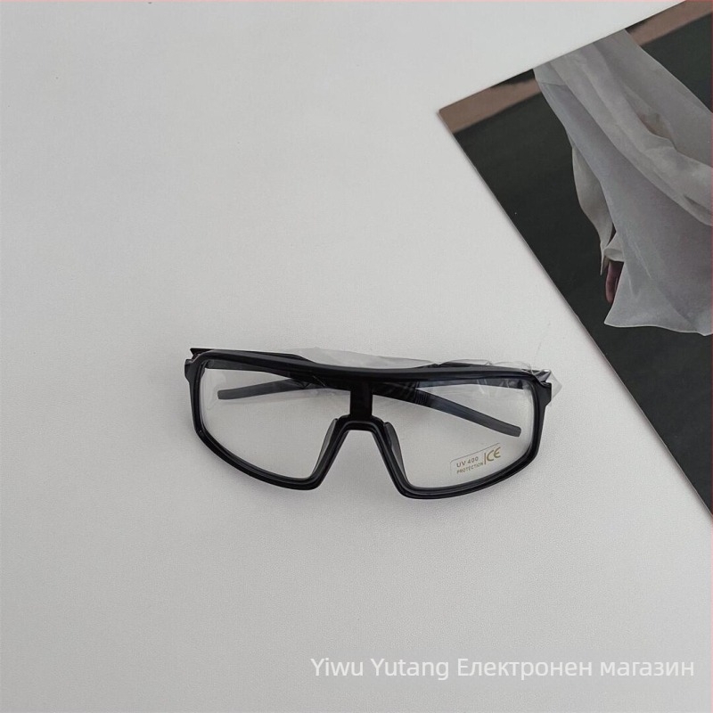 Детски слънчеви очила, спортен стил за каране (UV400 • PC лещи • Пълна рамка • Пластмасова рамка)