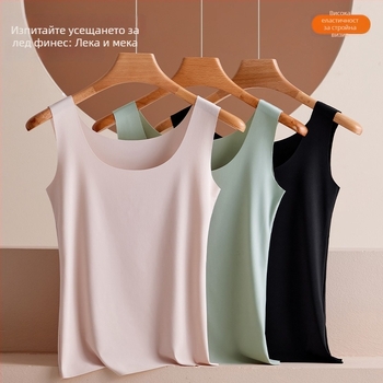 Камизол ice silk безшевен, едночастов дизайн; яка: кръгла; дебелина: 161-180 g/m2