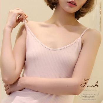 Памучен потник с V-образно деколте, Sling стил, 95% памук, тегло 141–160 г/м², за всички сезони