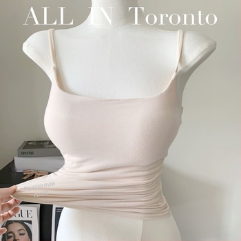 Потник с презрамки, квадратно деколте, плисиран дизайн, нейлонова материя, летен модел 2024