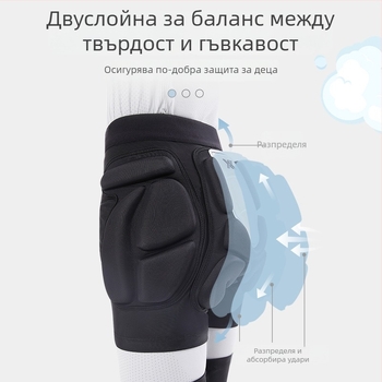 Детски лактени протектори за ски и ролери, защита от спандекс пяна, универсална употреба, протектор за лакти