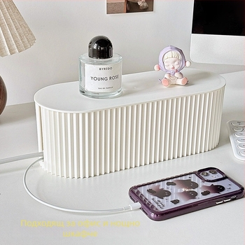 Кутия за управление на кабели за бюро | пластмасова, модерен минималистичен стил, настолно съхранение, Lemon book