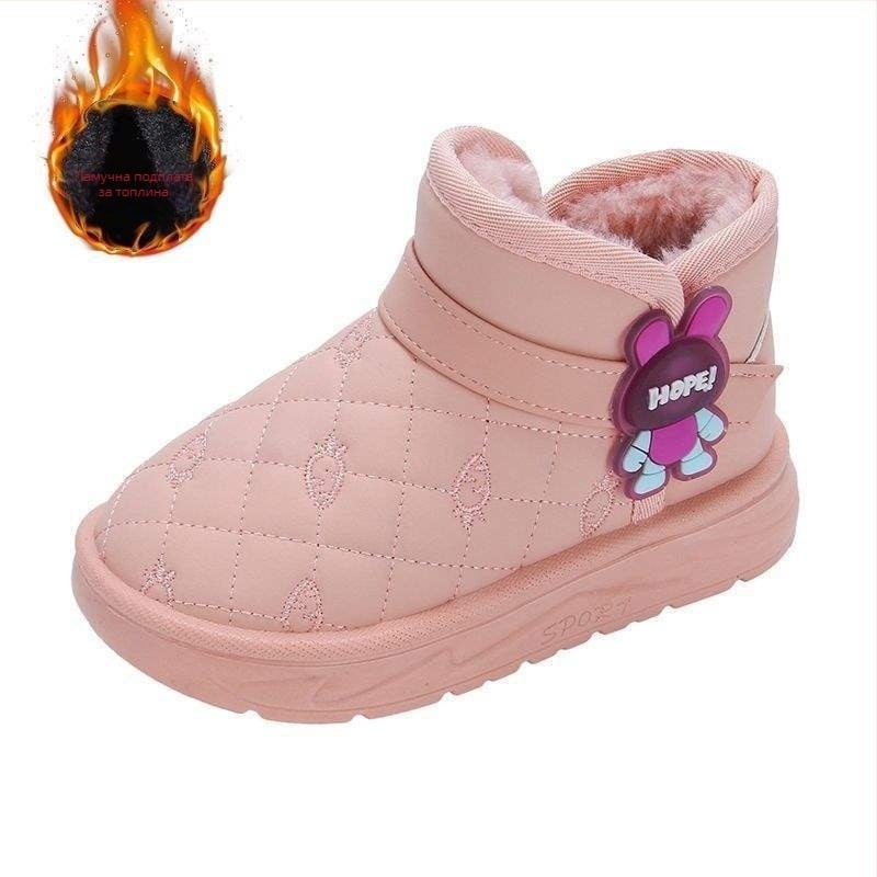 Глезени обувки с PU горна част, за момчета, деца 1–3 години, снежни обувки