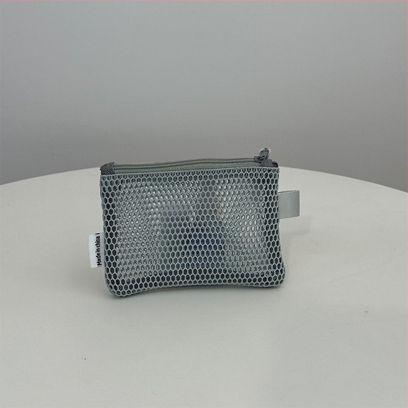 Козметична чанта от мрежеста материя, кубообразна форма, лека, голям капацитет, за пътувания, модел D072