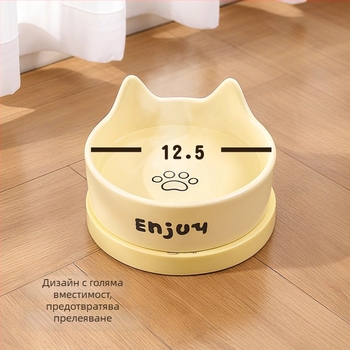 Керамичен изолиран диспенсър за вода за котки с постоянна температура, без интелигентни функции