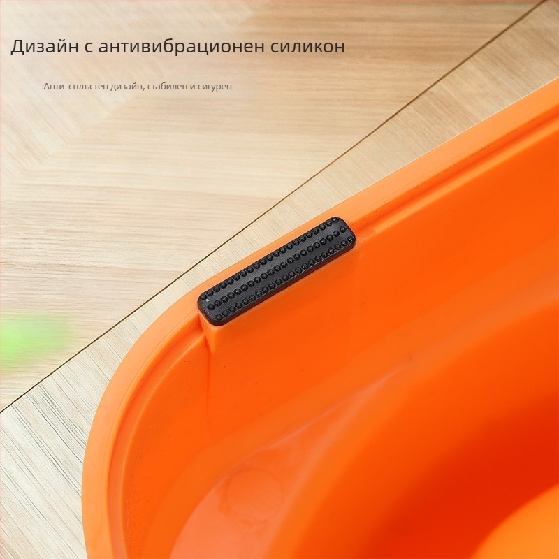 Пластмасова купа за храна за домашни любимци, двойна купа, интегрирана конструкция, антихлъзгаща, предпазваща от преобръщане, за котки и кучета