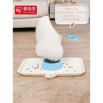 Хранителна подложка за кучета и котки – противопротичаща подложка за хранене, водоустойчива подложка за котешка купа, PP материал, марка Alice