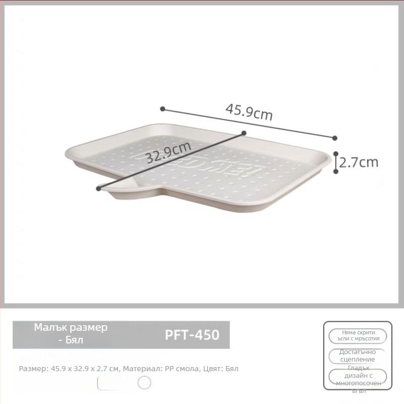 Хранителна подложка за кучета и котки – противопротичаща подложка за хранене, водоустойчива подложка за котешка купа, PP материал, марка Alice